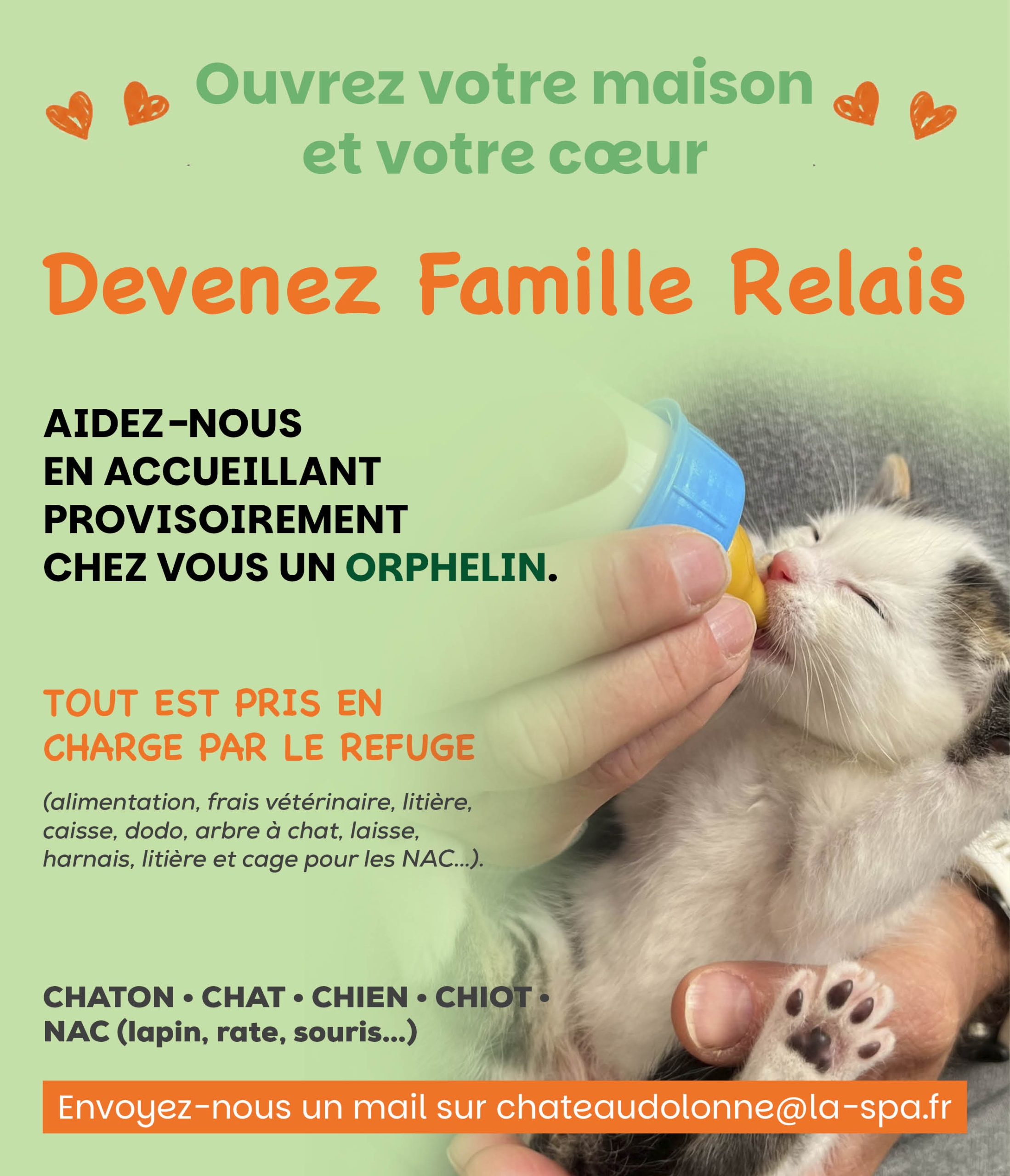 Devenir famille relais SPA Sables d'Olonne
