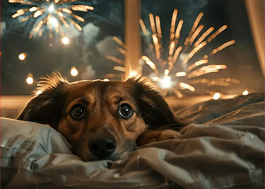 Feux d’artifice : les conseils pour protéger votre chien