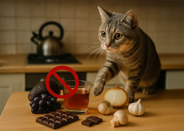 10 aliments toxiques pour les chats