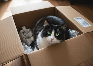 Pourquoi les chats aiment-ils tant les cartons ?