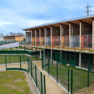 Nouveau refuge de Gennevilliers en Ile de France financé avec la participation des partenaires publics.