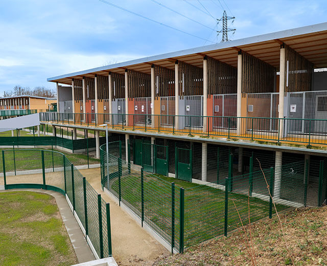 Nouveau refuge de Gennevilliers en Ile de France financé avec la participation des partenaires publics.