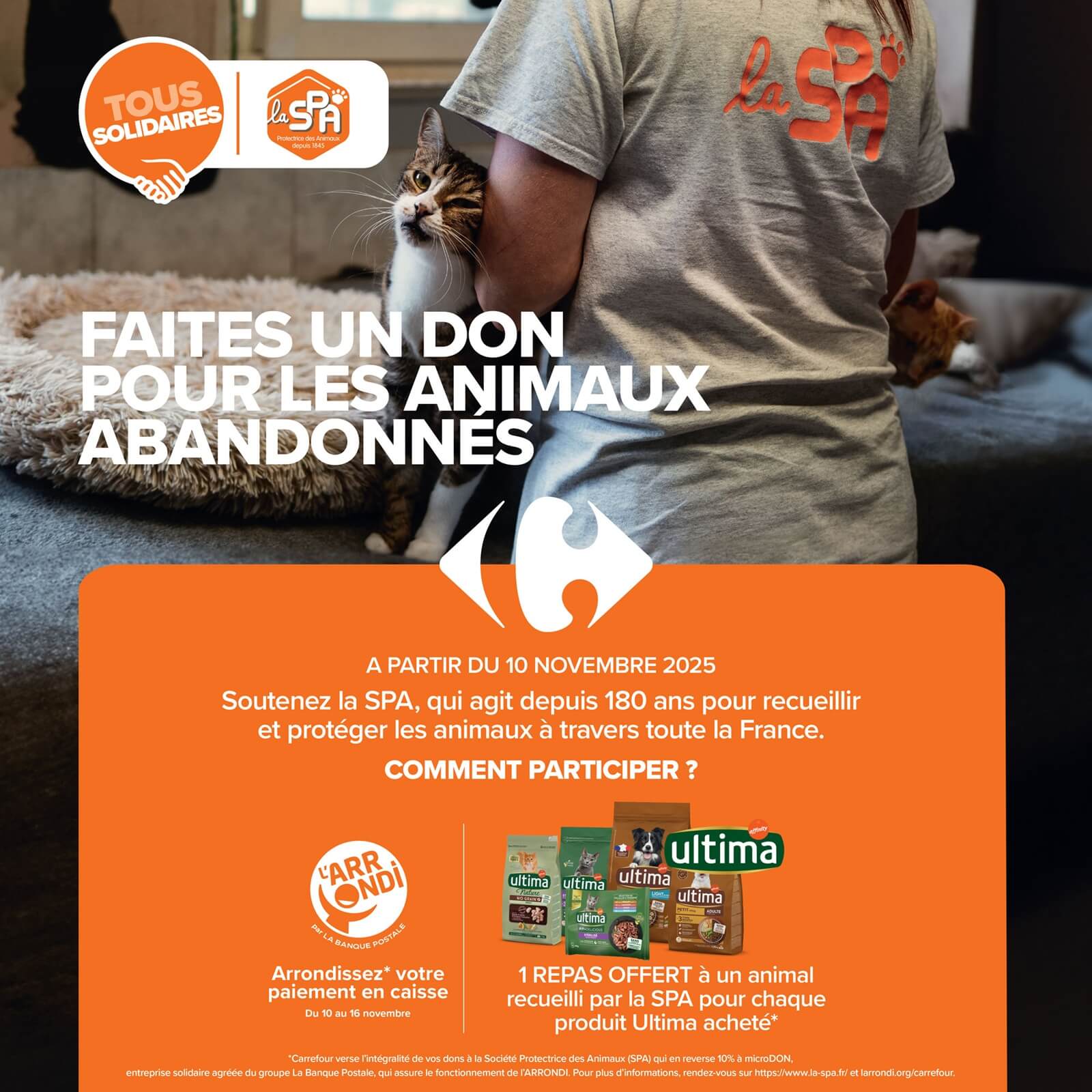 Ecran des cookies solidaires par Gimii